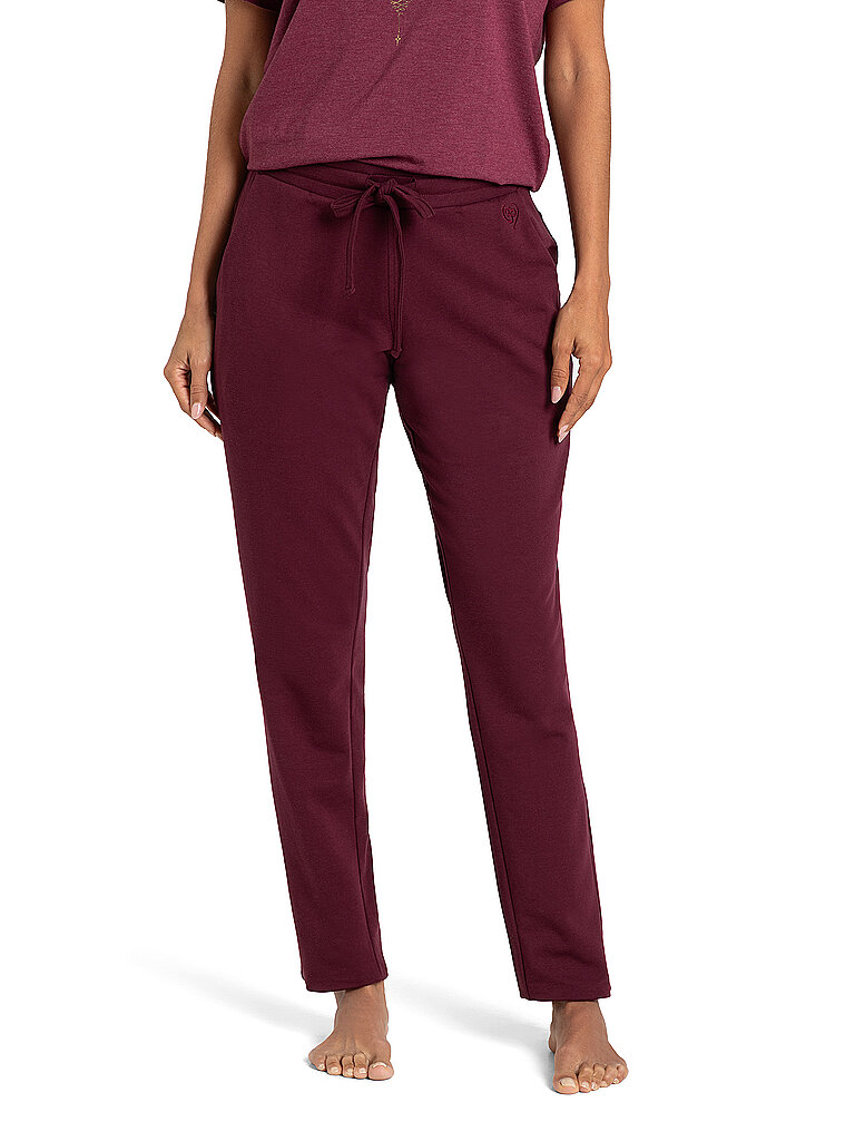 SPIRIT OF OM Damen Yogahose Joy dunkelrot | XS